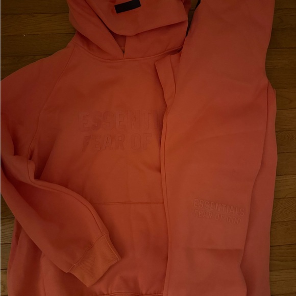 Fear of God Essentials Hoodie Coral | Orange - Picture 1 of 4